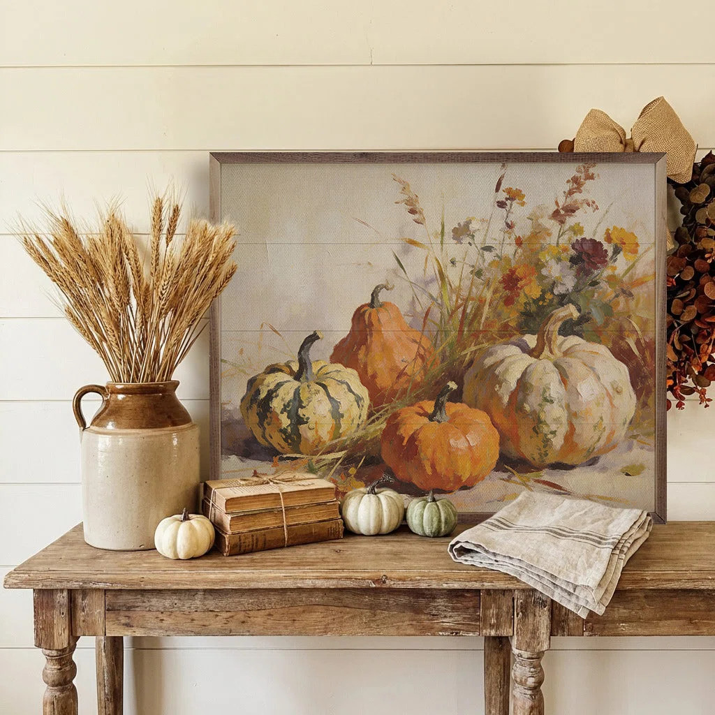 August Grove® Pumpkins With Oak Leaves And Acorns | Wayfair | Wayfair North America