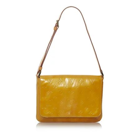 Women Pre-Owned Louis Vuitton Vernis Thompson Street Leather Yellow Shoulder Bag | Walmart (US)