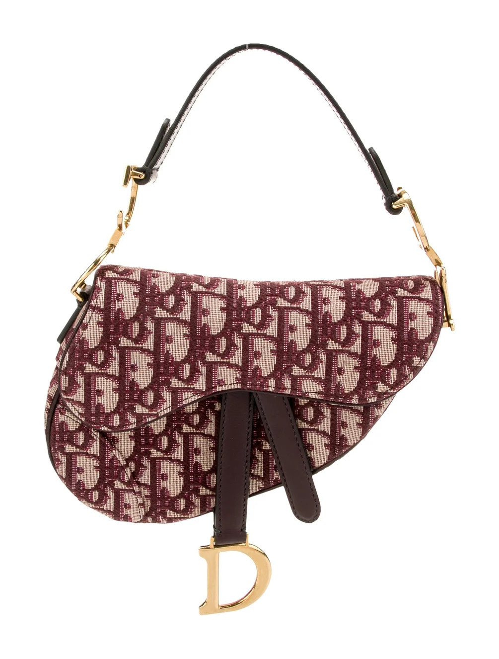 Oblique Jacquard Saddle Mini | The RealReal