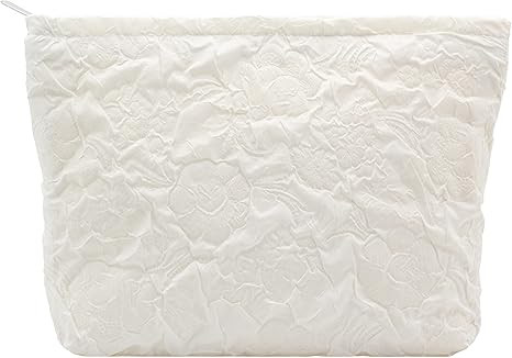 PAZIMIIK Makeup Bags for Purse Zipper Cosmetic Pouch Large Travel Canvas Make Up Organizer Tool P... | Amazon (US)