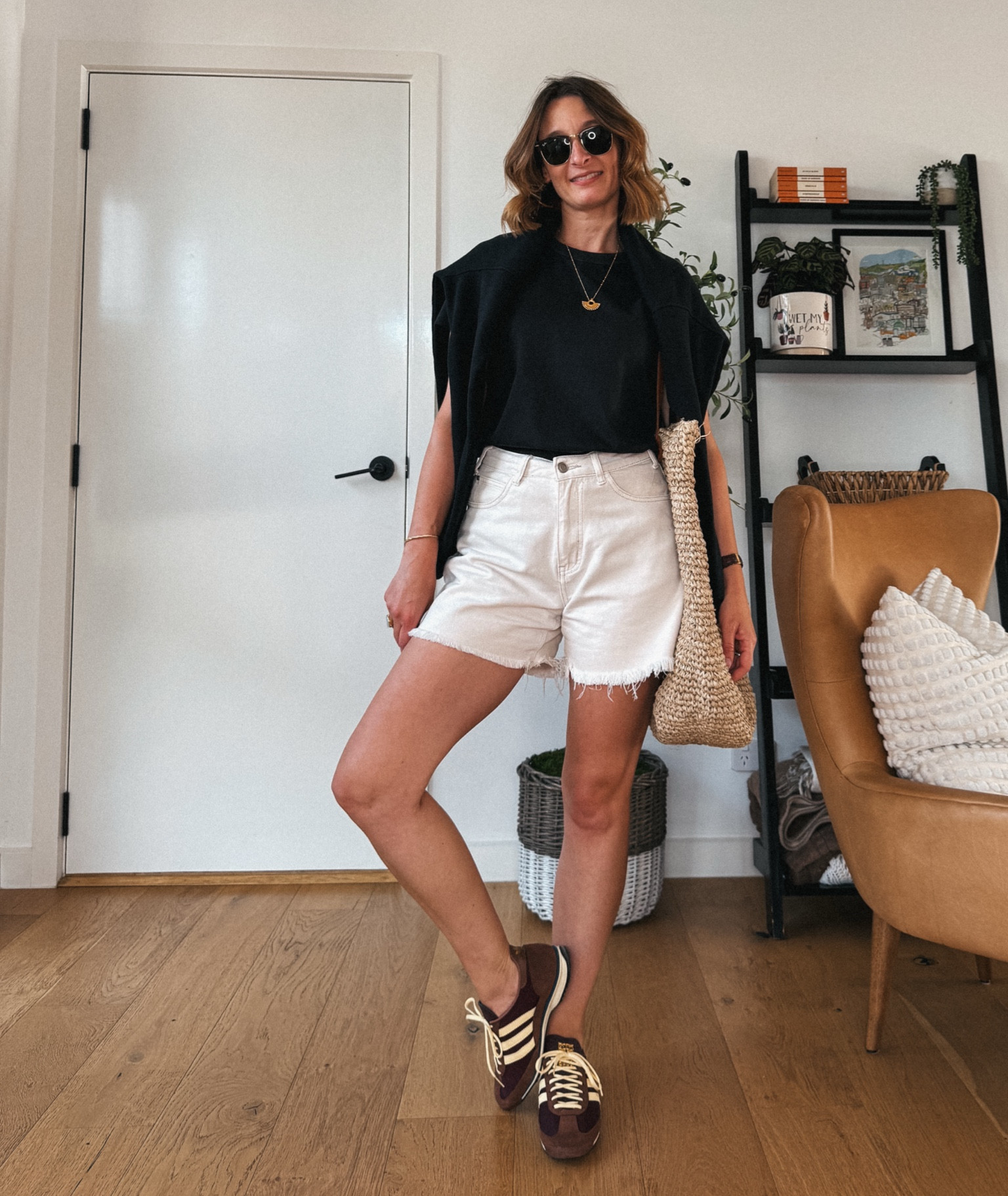Tee - sized up to a medium 
Shorts -preloved wearing my usual size 8
Sweater -wearing a small 
Sneakers - sized up 1/2 size. 

#LTKaustralia #LTKsummer #LTKFashionMonth