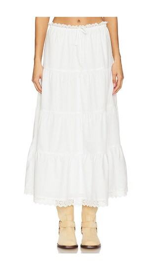 MORE TO COME Angela Maxi Skirt in White. Size XL. Also in XS. | Revolve Clothing (Global)