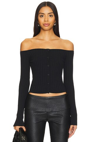 superdown Calypso Top in Black from Revolve.com | Revolve Clothing (Global)