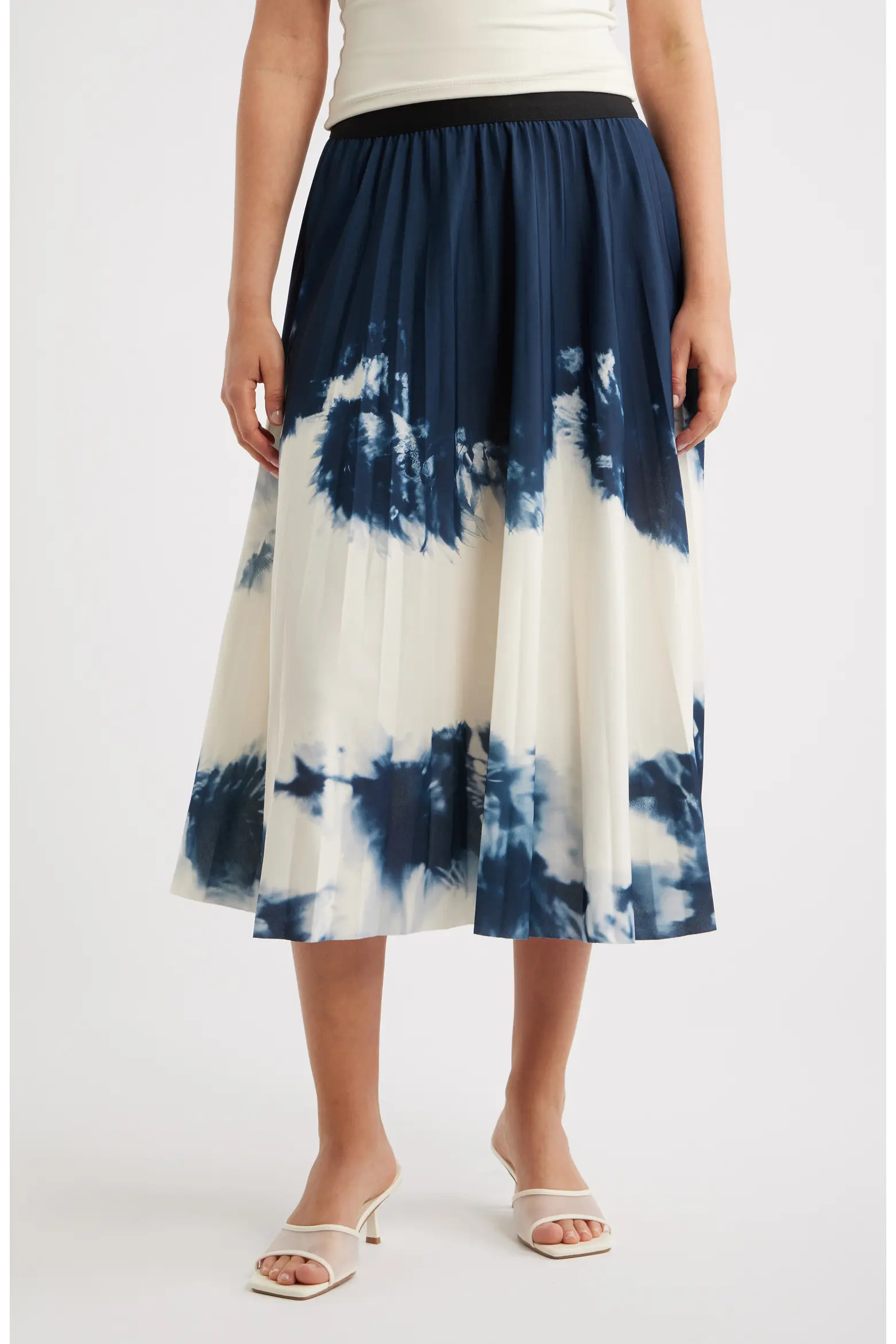 NIKKI LUND Robbie Print Midi Skirt (Women) | Nordstrom | Nordstrom