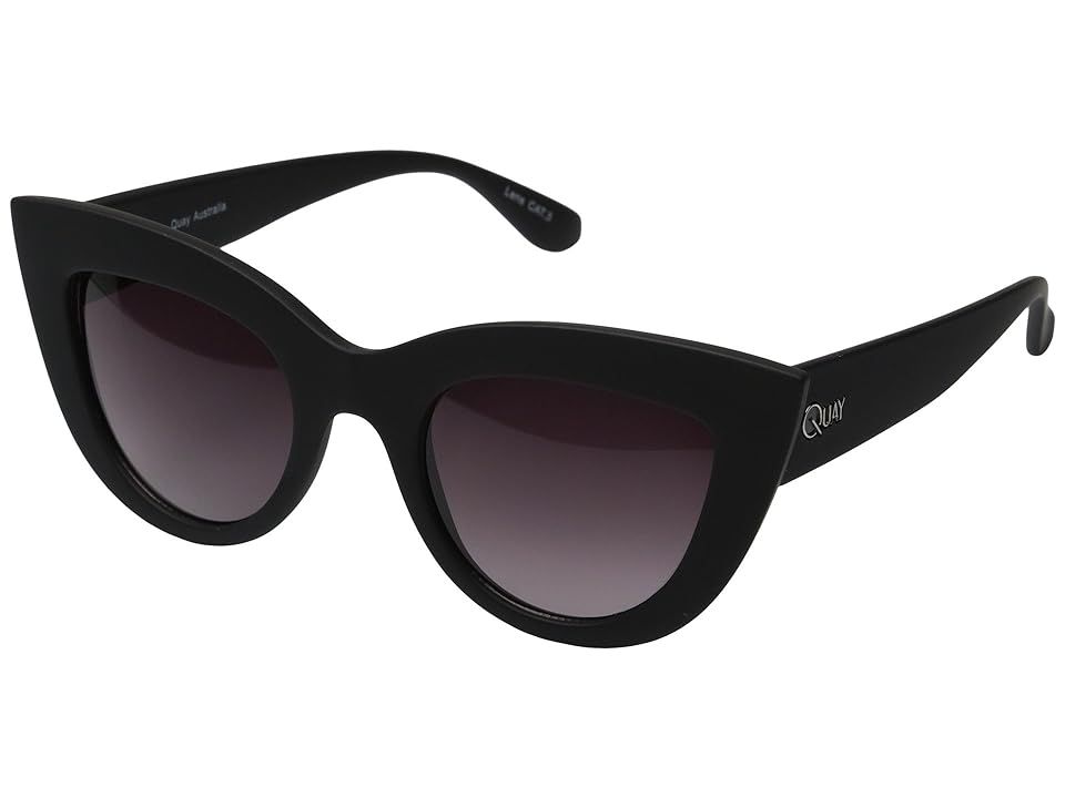 QUAY AUSTRALIA Kitti (Black/Smoke Lens) Fashion Sunglasses | Zappos