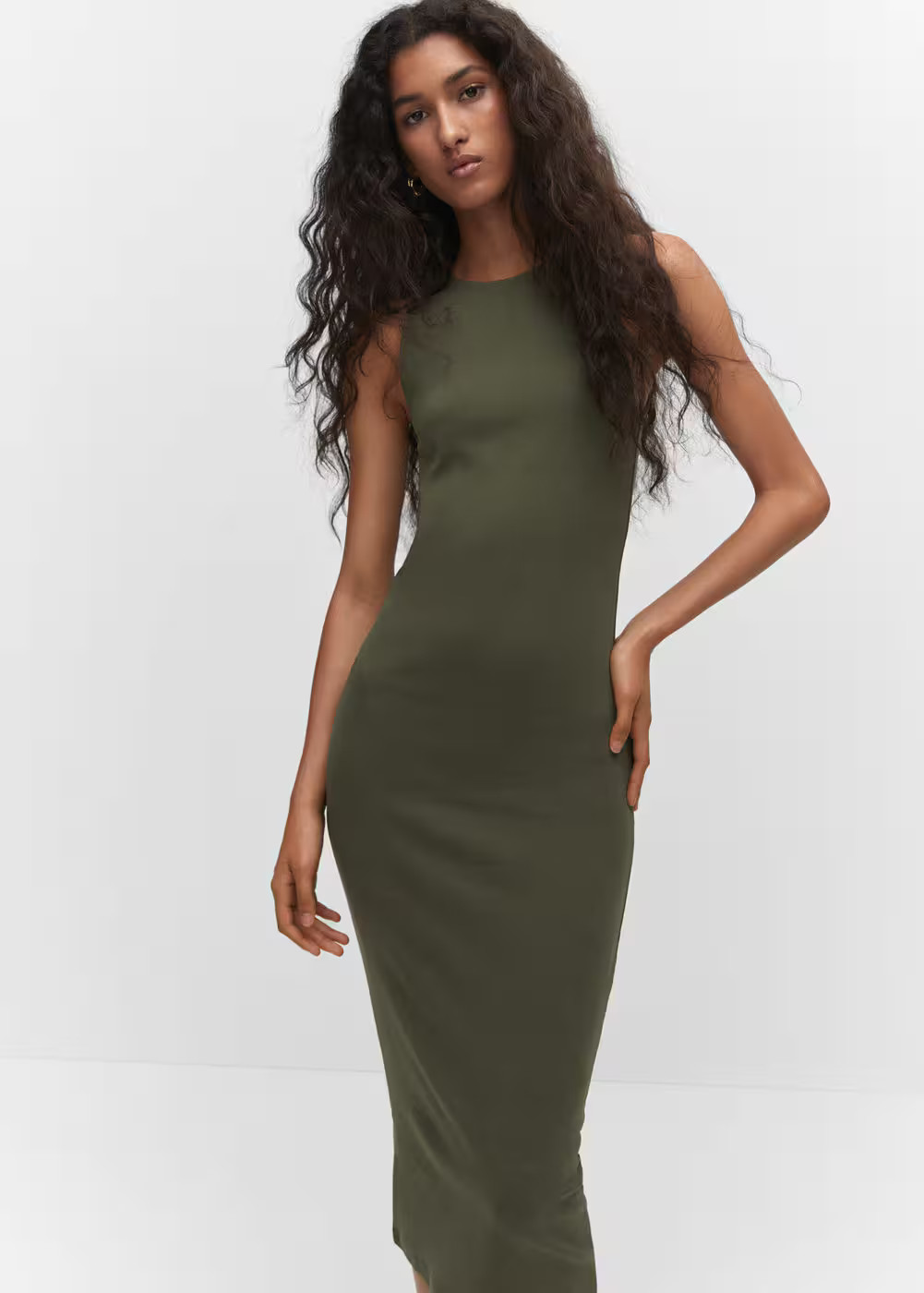 Cotton midi dress -  Women | Mango USA | MANGO (US)