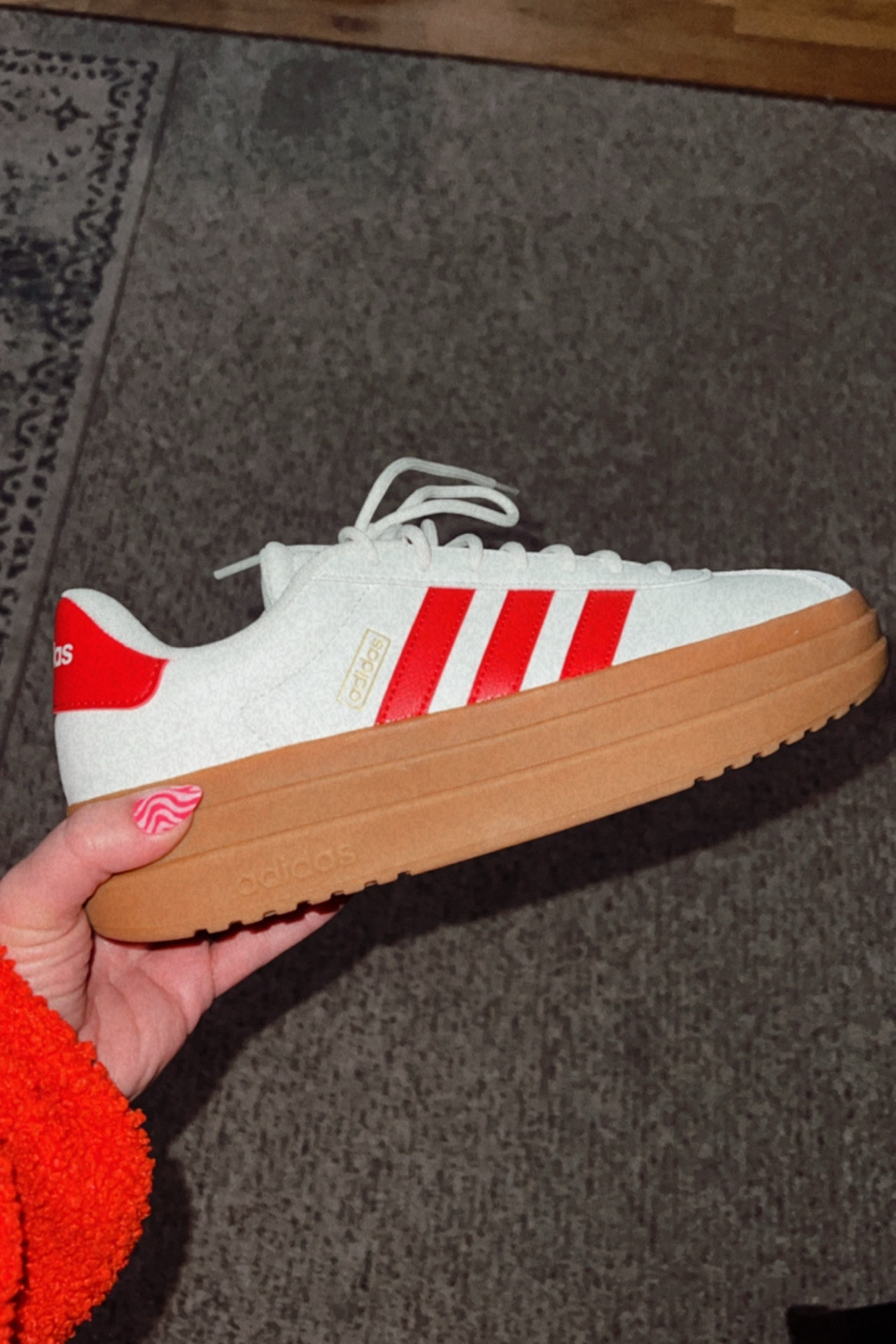 i’m in love i’m obsessed. 
these adidas tennis shoes are everything and then some!!

perfect for alllll the holidays!! valentine’s day, memorial day, 4th of july, labor day, and christmas

i’m a true size 9 and sized down to a 8.5. lots of color options!! 

#LTKFindsUnder100 #LTKStyleTip #LTKSaleAlert