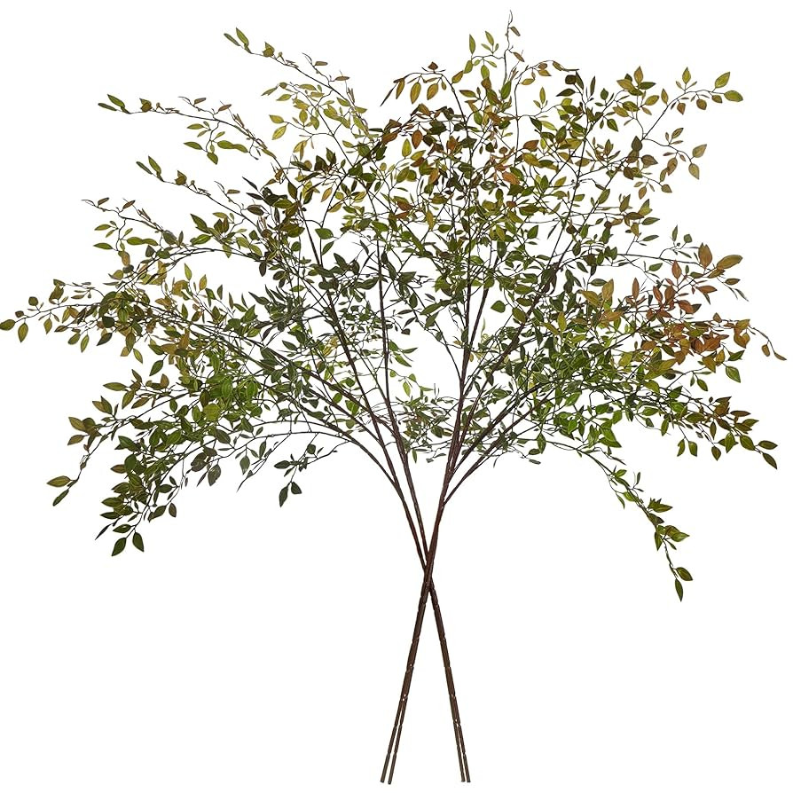 Greenery Stem Vase with Simulated 43.3 inches Stems and Branches Simulated Eucalyptus Leaves for ... | Amazon (US)