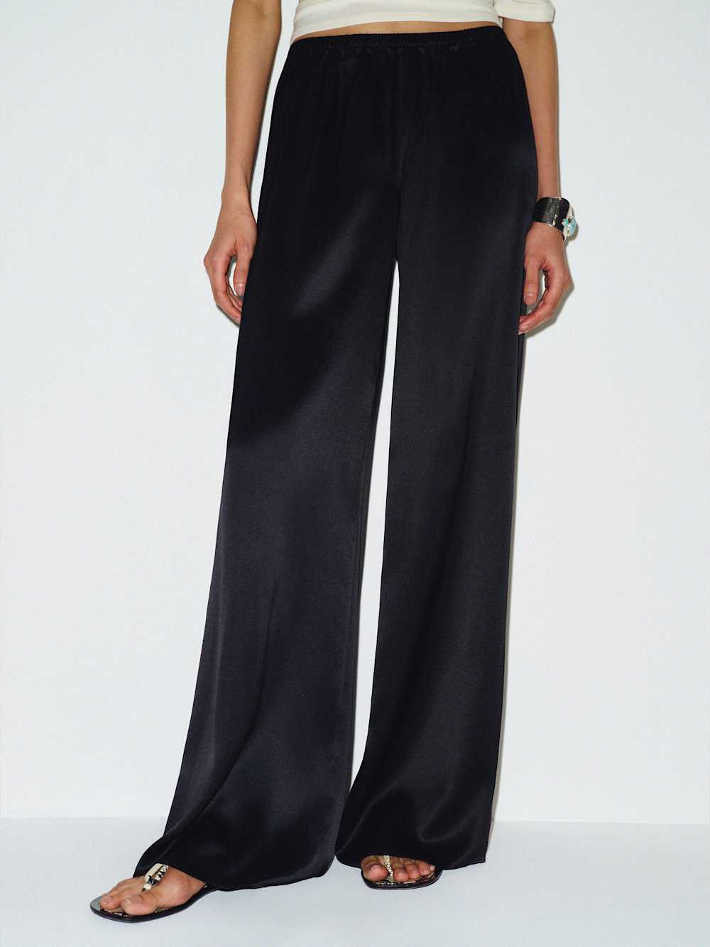 Celine Low Rise Silk Wide Leg Pant | Reformation (Global)