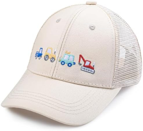 Kids Boys Girls Embroidered Baseball Caps Baby Sun hat Toddler Dinosaur Trucker Hats Summer Hats... | Amazon (US)