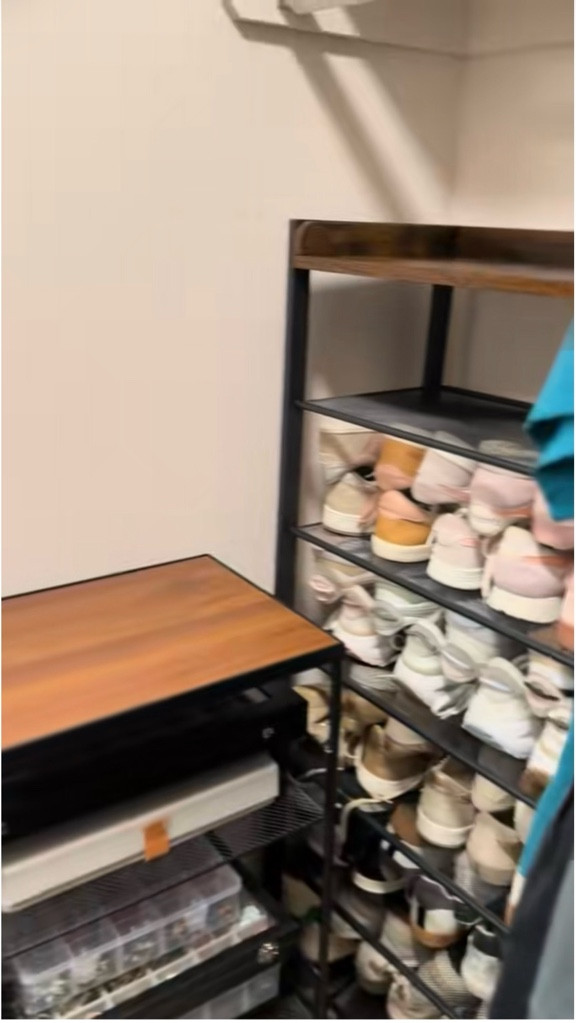 If your shoes used to look like this… you need this organization upgrade 😅➡️✨. Before vs after shoe organization that completely transformed my closet. From cluttered shelves to a clean, aesthetic shoe and jewelry setup that makes getting dressed so much easier. Closet organization, shoe storage ideas, and small space organization that actually works. #shoeorganizer #organization #closetorganization #closetmakeover #organized 