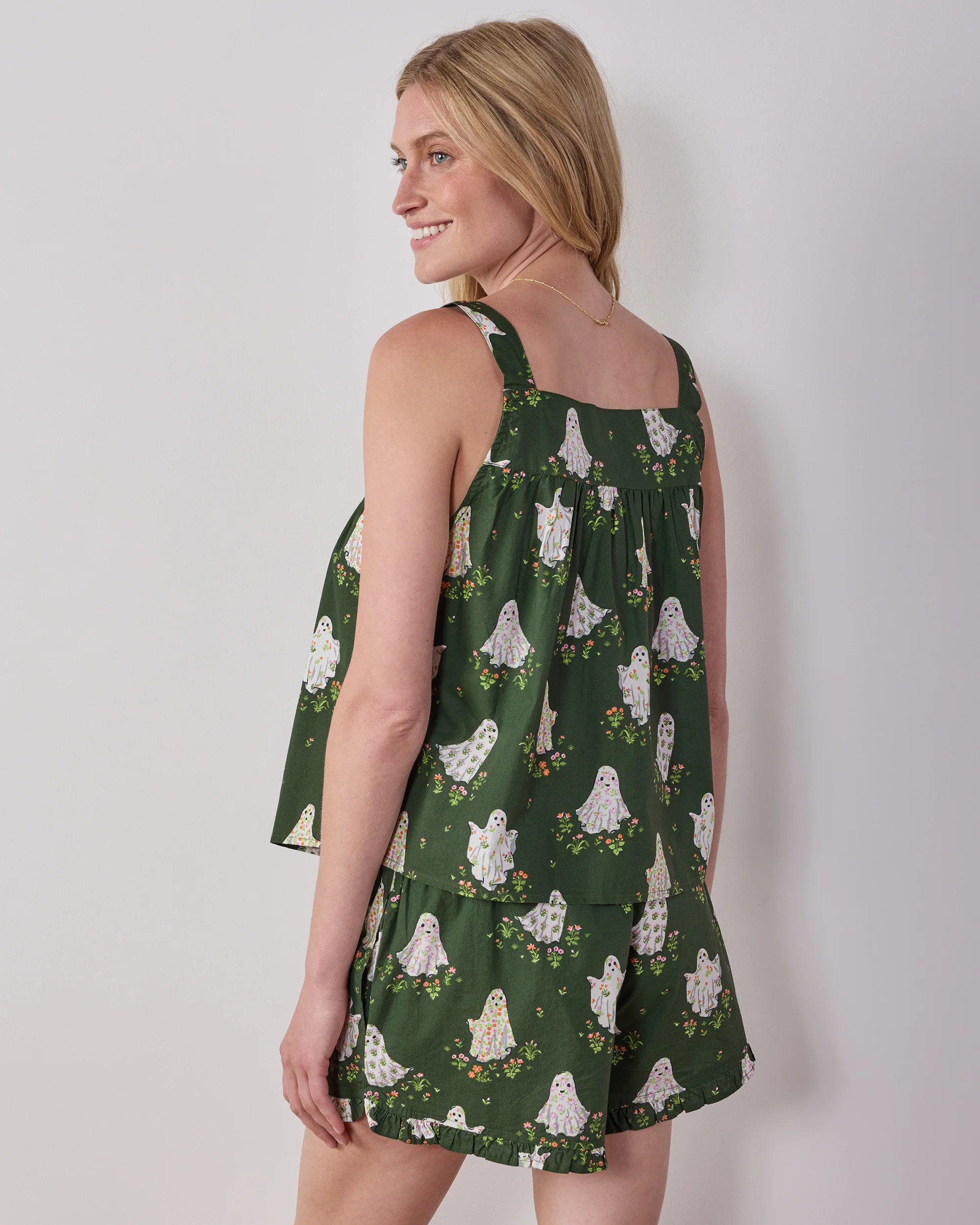 Gardening Ghosts - Back to Bed Short Set - Overgrown Moss | Printfresh