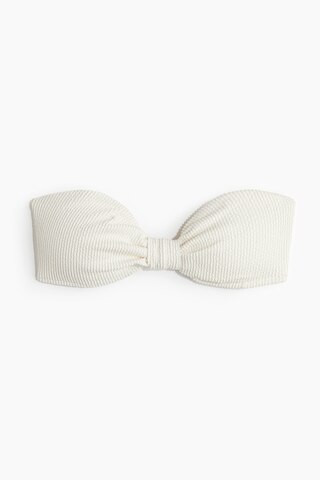 H & M - Padded Bandeau Bikini Top - White | H&M (US + CA)