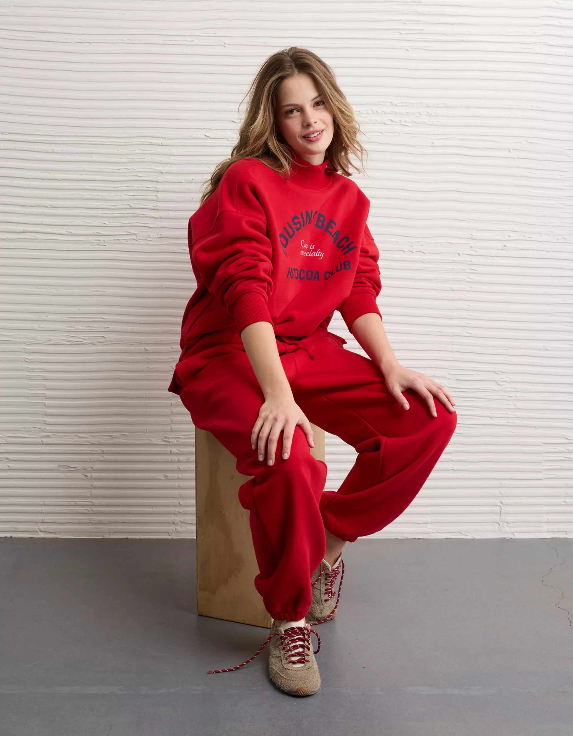 AE x The Summer I Turned Pretty Mock Neck Sweatshirt | American Eagle Outfitters (US & CA)