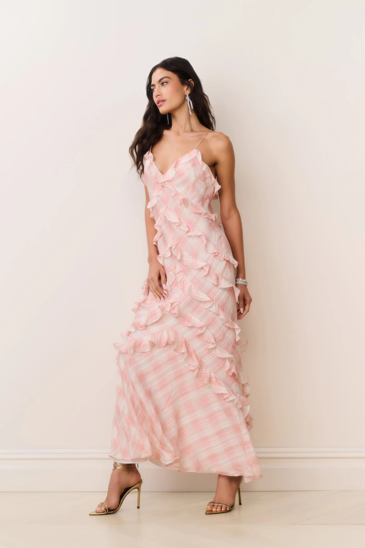 Ellietta Tartan Ruffle Maxi Dress | LoveShackFancy