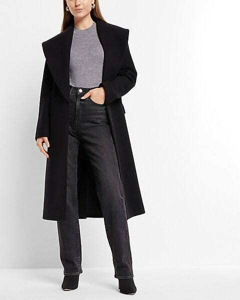 Shawl Lapel Wrap Coat | Express