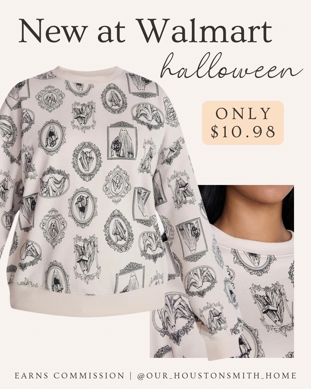 The cutest neutral Halloween sweatshirt at Walmart!! You can’t beat that price! I have last year’s version and love it. 👻

#LTKootd #LTKSeasonal #LTKOver40