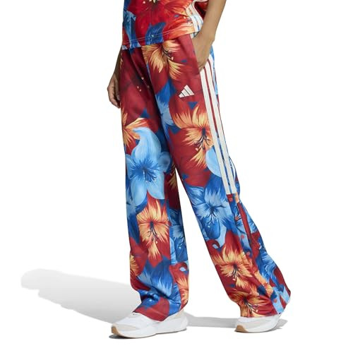 adidas Women's Farm Tiro Track Pants, Light Blue/Tactile Red/Cream White, Medium | Amazon (US)