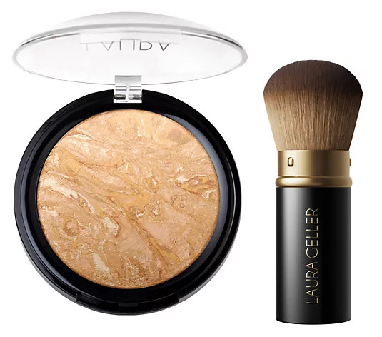 Laura Geller Balance-N-Glow Foundation with Kabuki Brush | QVC