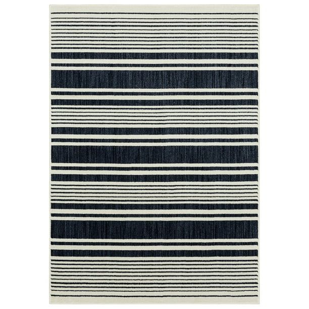 Gap Home Modern Striped Indoor Area Rug, Navy, 5'x7' | Walmart (US)