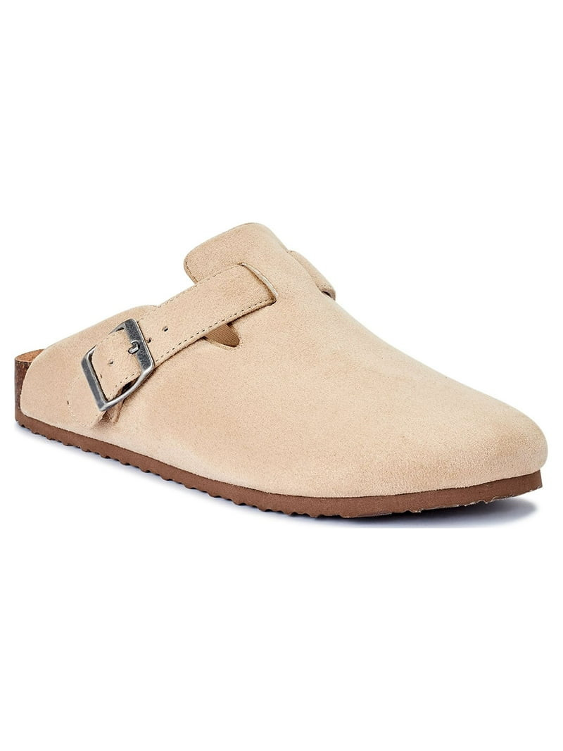Time and Tru Women's Buckled Microfiber Clogs | Walmart (US)