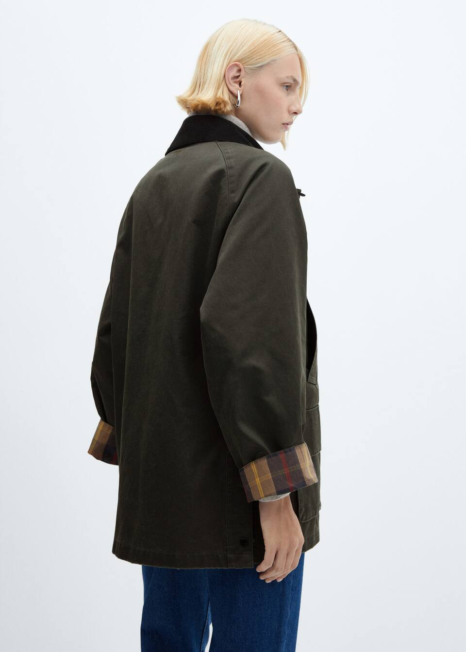 Waxed-effect parka | MANGO (US)