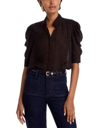 The Leopard Gillian Silk Top | Bloomingdale's (US)