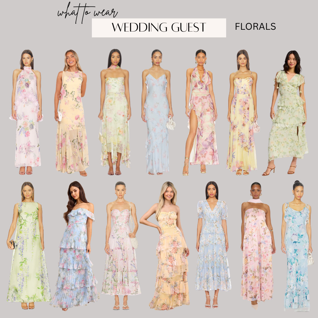 Wedding Guest Dress/ Bridesmaid Dress: Florals 

 ootd style fashion, floral dress, floral gown, revolve dress, revolve gown 

#LTKTravel #LTKWedding #LTKootd