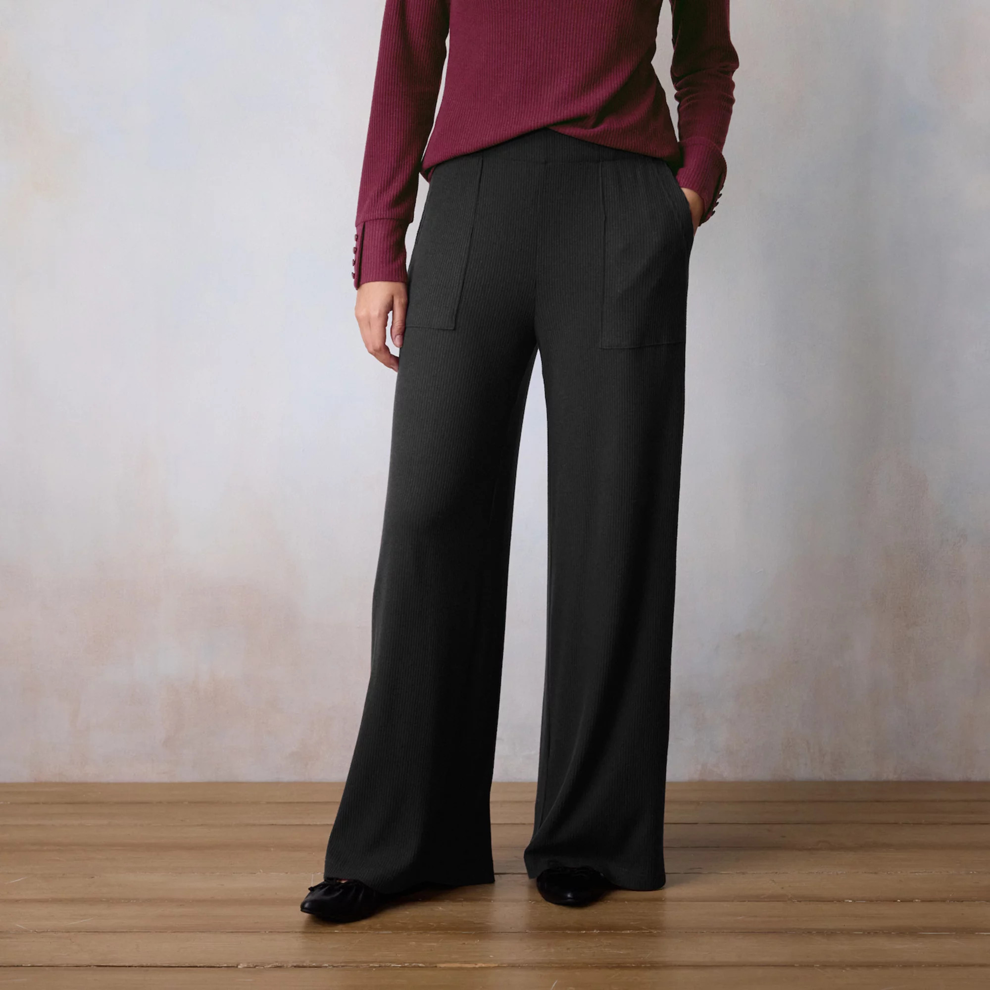 Women's LC Lauren Conrad Super High Rise Wide Leg Cozy Pants | Kohl's