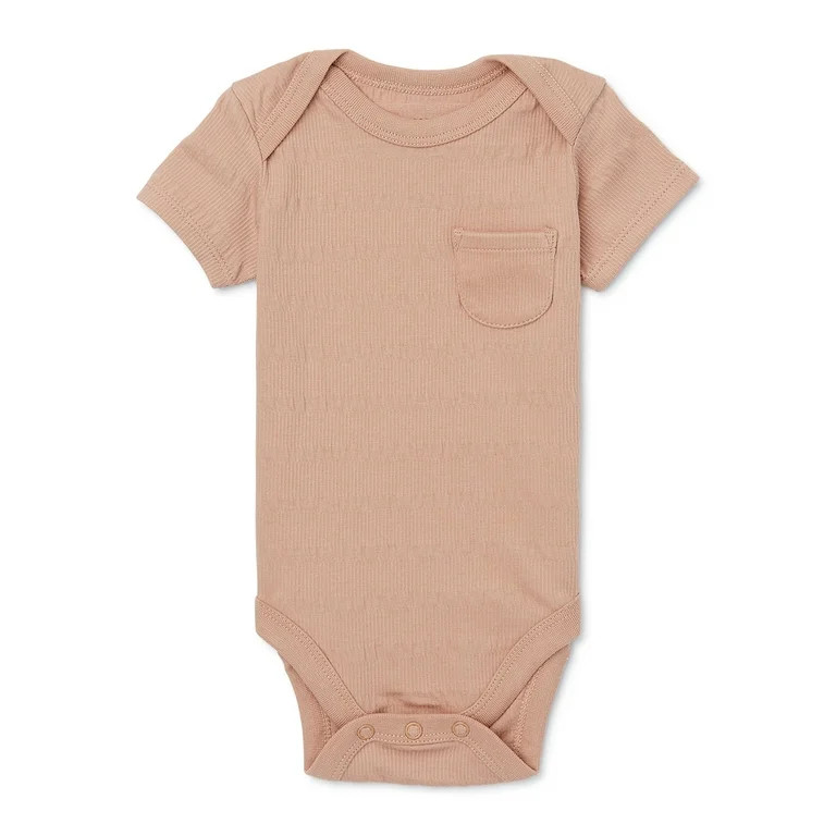 easy-peasy Baby Short Sleeve Solid Bodysuit, Sizes 0-24 Months | Walmart (US)