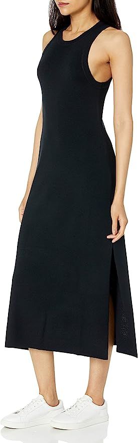 The Drop Women's Gabriela High Neck Cut-In A-Line Side Slit Maxi Sweater Dress | Amazon (US)