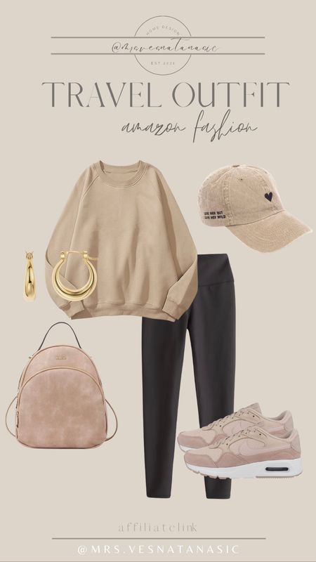 Amazon Travel | Airport outfit! Also, great for every day running errands! 

Leggings, travel outfit, airport outfit, casual outfit, cozy outfit, best leggings, sweatshirt, backpack, baseball hat, sneakers, earrings, Amazon find, Amazon fashion, Amazon style, lululemon align leggings, dupe, sale alert, travel, airport, spring, 

#LTKFind #LTKsalealert #LTKtravel
