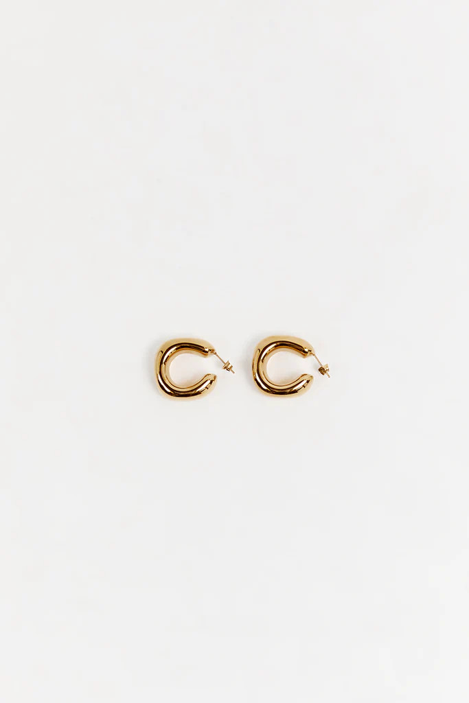 PORTER DINA GOLD HOOPS | DISSH