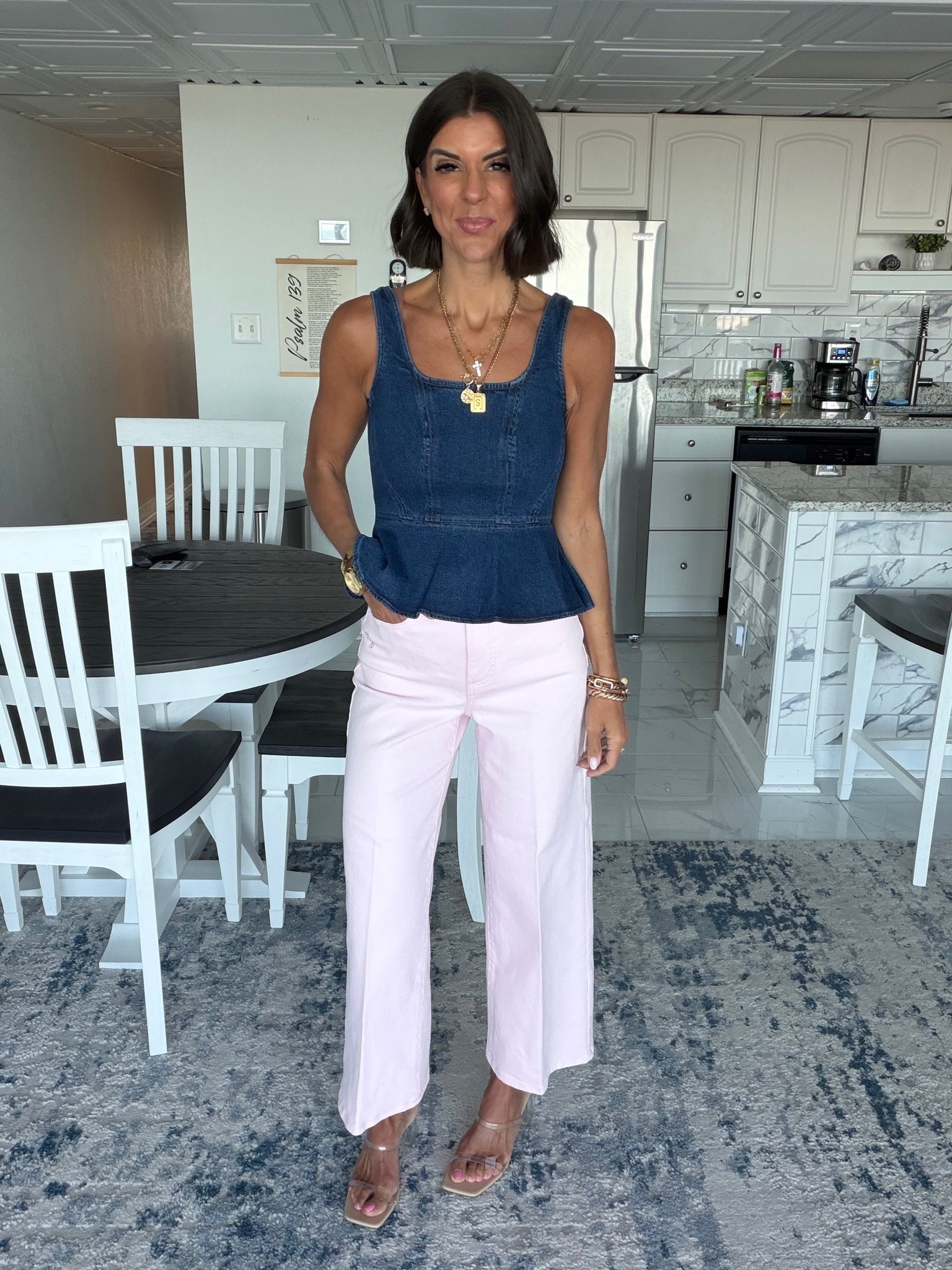 This Walmart denim top is on the top seller list this week! Size 0 in top and pants

#LTKSeasonal #LTKmomlife #LTKgrwm