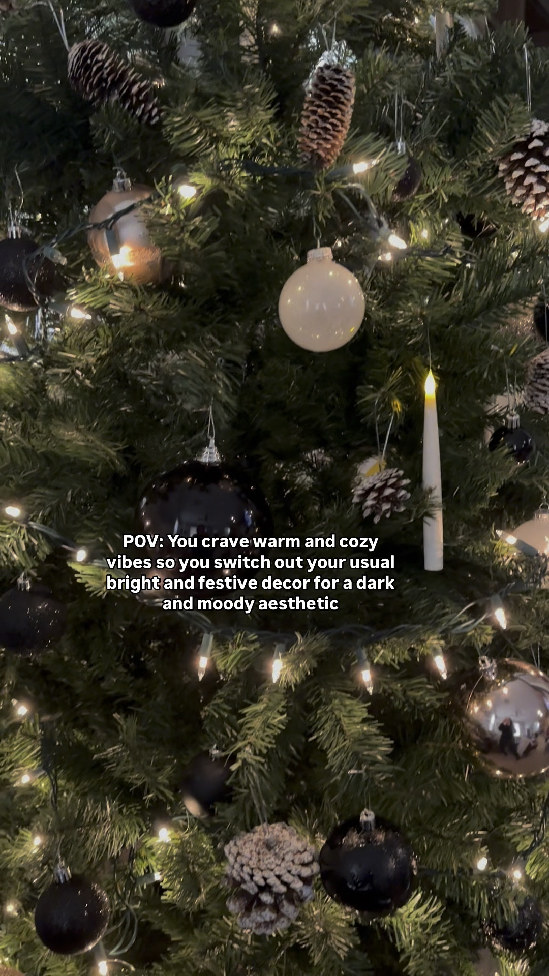 My Christmas tree feels like a warm hug 🤗 

I wanted that moody Harry Potter inspired aesthetic but instead of hanging the candles on the ceiling I put them on my tree for quick and easy set up! 

I’m also a minimalist so I felt like the candles were all that I really needed to get the vibe. 


#LTKFindsUnder50 #LTKHome #LTKHoliday