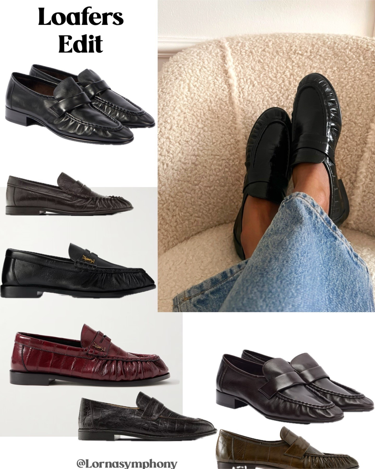 Loafers Edit  | The Row Loafers | The Row brown loafers | Saint Laurent Burgundy Loafers 

#LTKFashionMonth