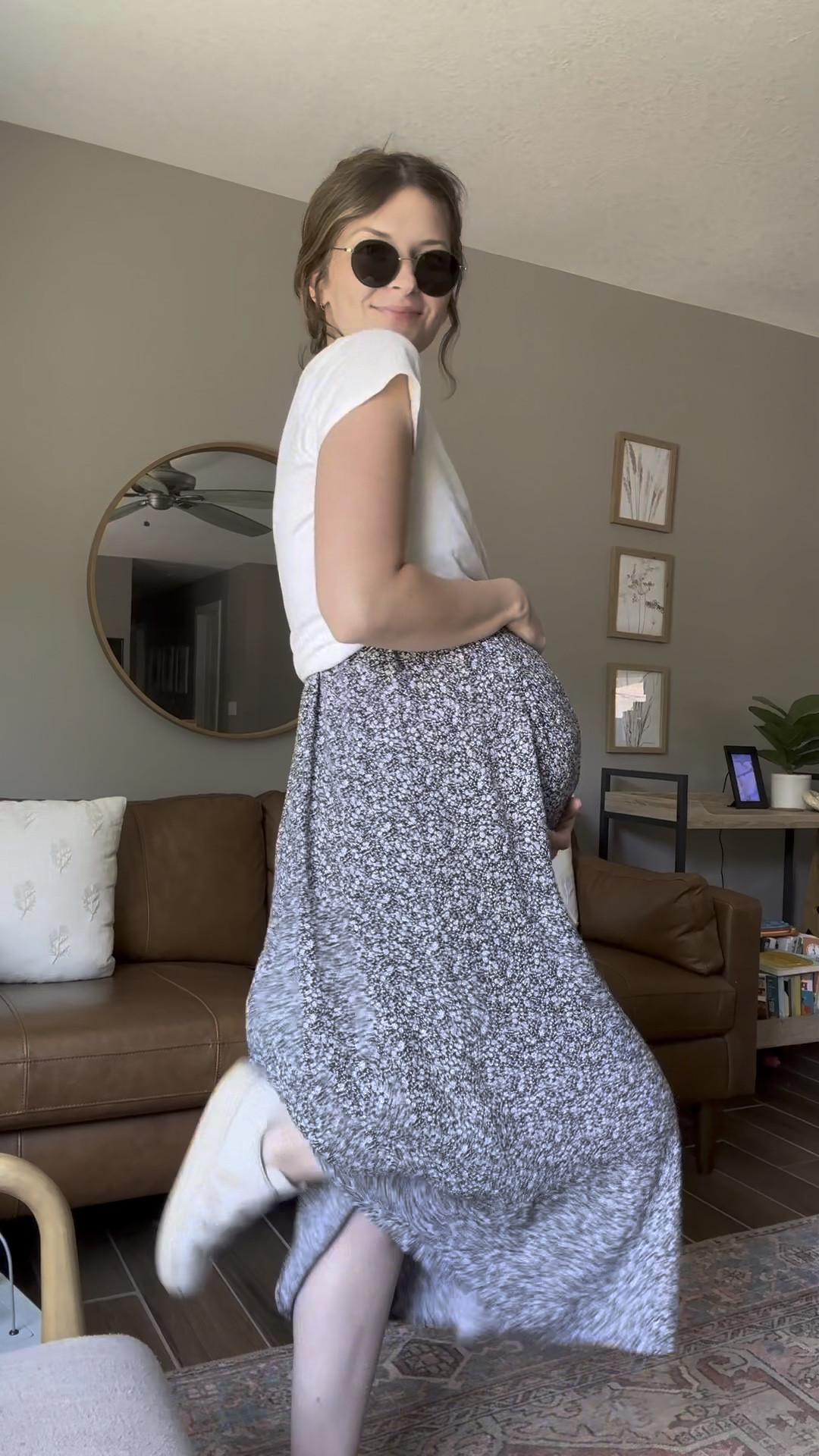 Maternity maxi skirt top video