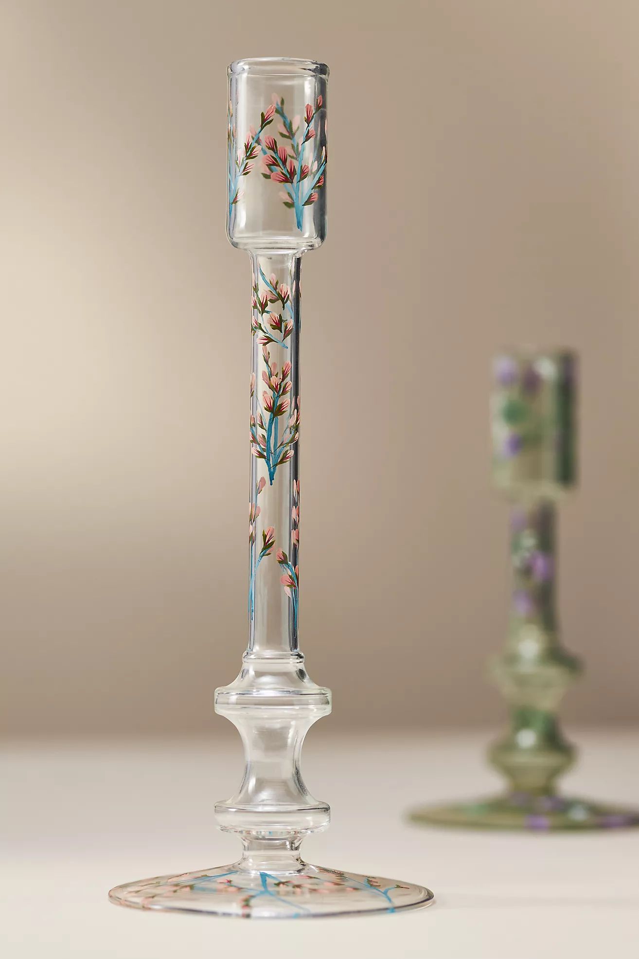Floral Taper Candle Holder | Anthropologie (US)