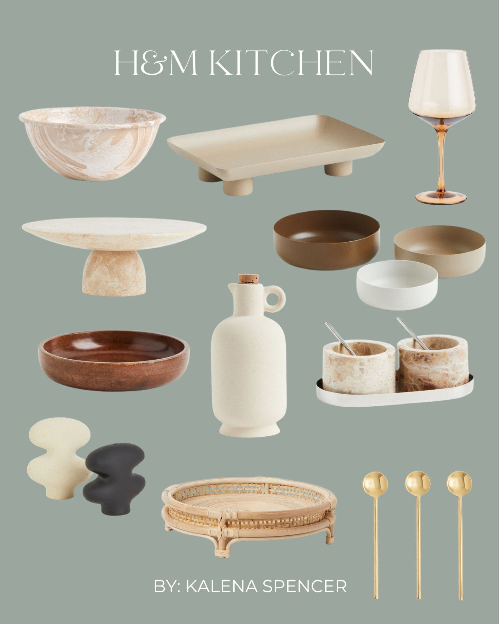 H&M home, home decor, H&M, bowls, wine glass, kitchen decor, rattan tray, ceramic salt and pepper shakers, salt and pepper, good spoons, modern decor, kitchen, hm home, neutral home decor, neutral decor 

#LTKunder50 #LTKhome #LTKGiftGuide