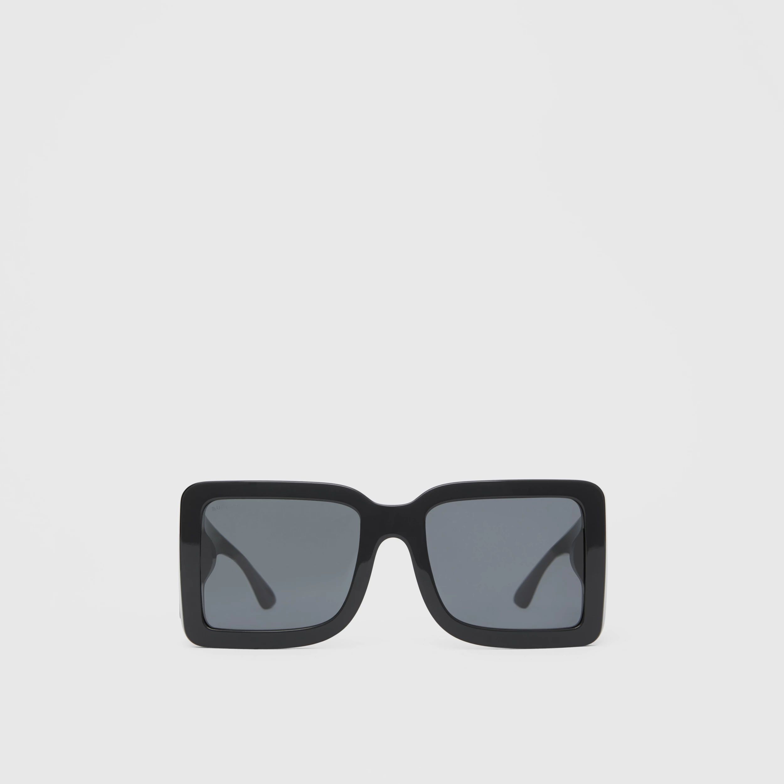 B Motif Square Frame Sunglasses in Black - Women | Burberry United States | Burberry (US)