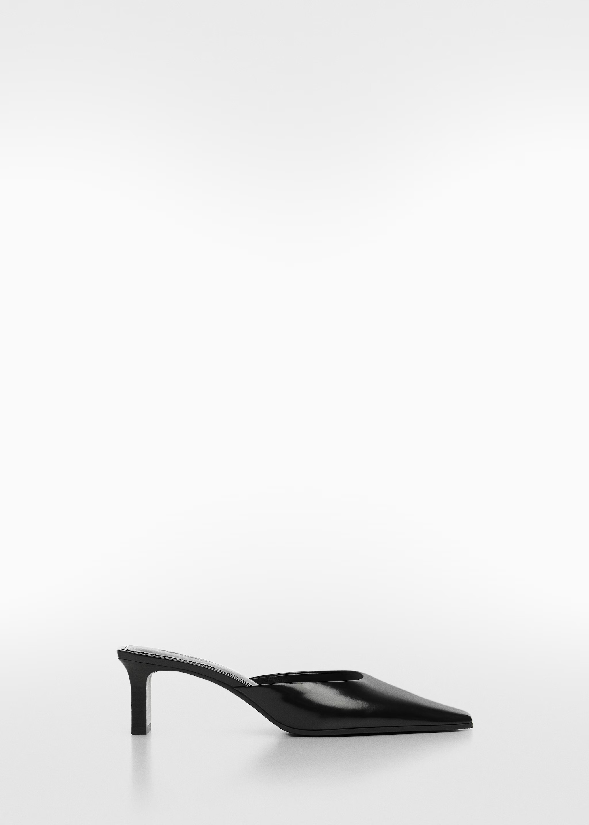 Pointed-toe leather slingback shoes | MANGO (UK)