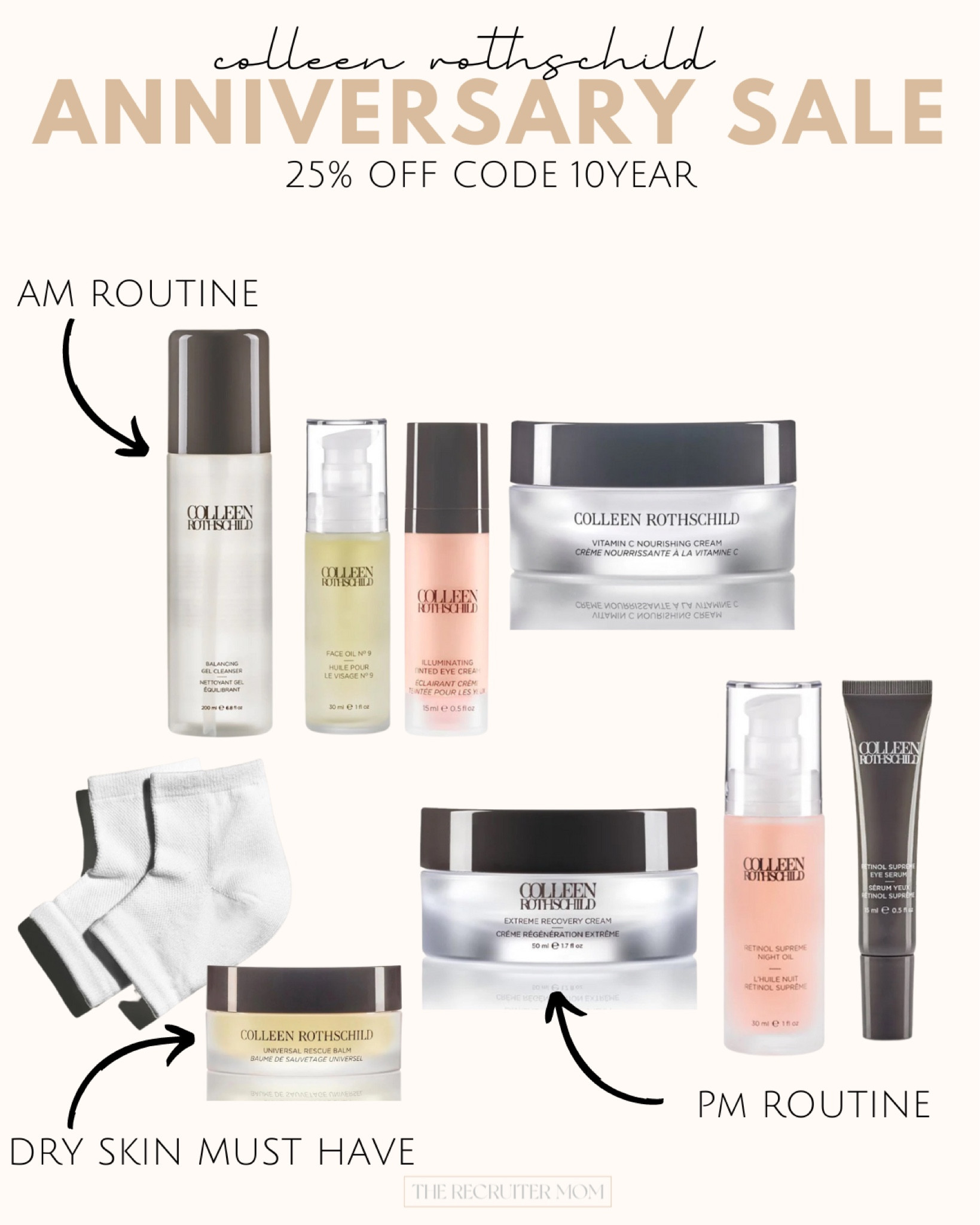 Colleen Rothschild 25% Off 

Use code: 10YEAR

sale alert  Colleen Rothschild  skincare  self care  cleanser  hydrating  skincare  moisturizer  cleanser  restorative skincare  anti-aging skincare 

#LTKfindsunder100 #LTKMostLoved #LTKsalealert
