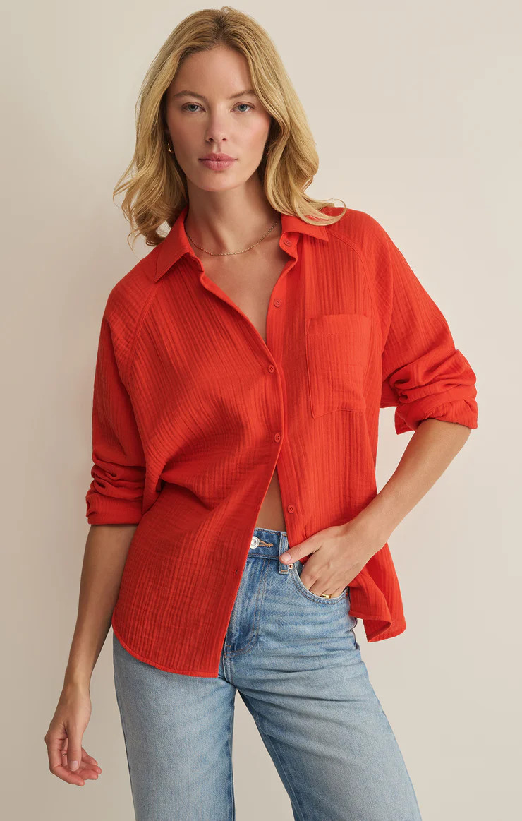 The Perfect Airy Gauze Button Up | Z Supply
