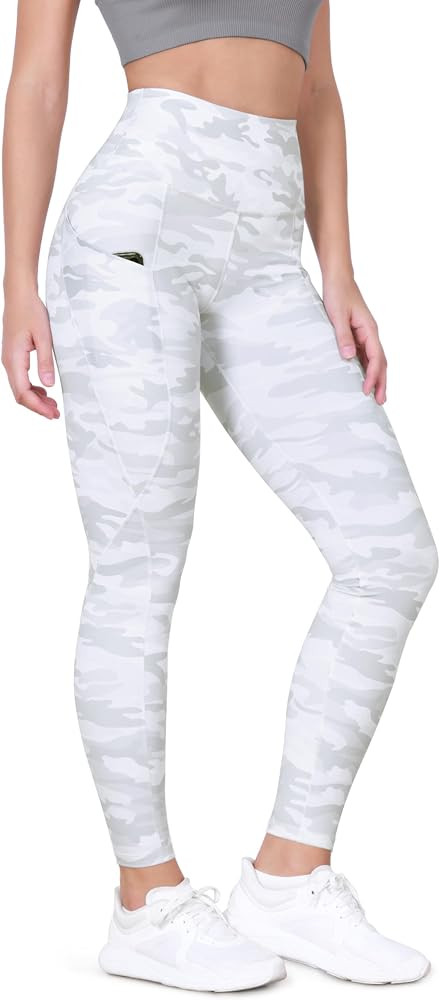 ODODOS Women's High Waisted Yoga Leggings with Pockets, Tummy Control Non See Through Workout Ath... | Amazon (US)