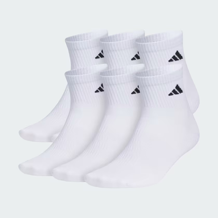 adidas Superlite 3.0 6-Pack Quarter Socks - White | Free Shipping with adiClub | adidas US | adidas (US)