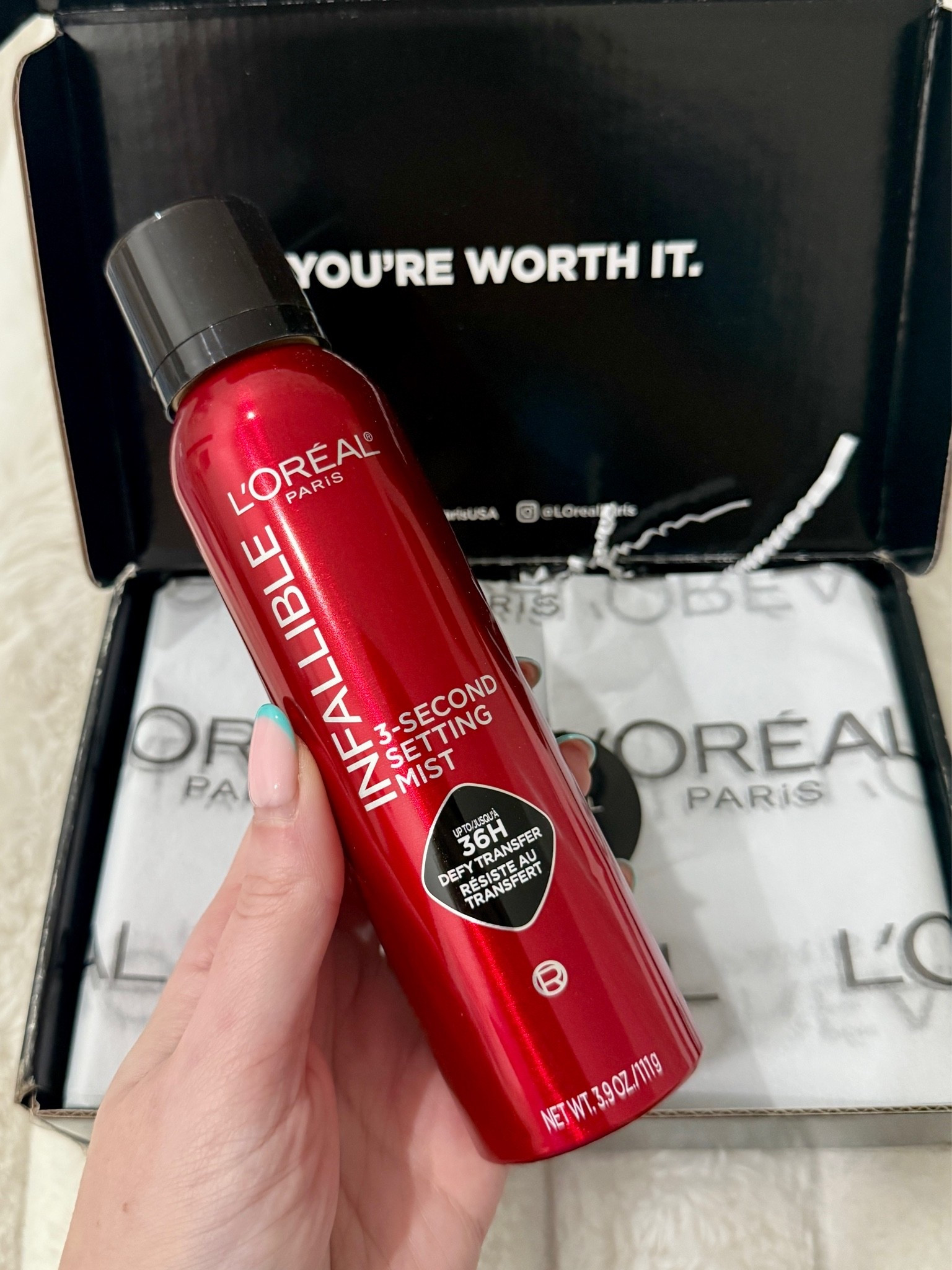 L'Oreal Paris Infallible XL 3-Second Setting Spray Mist

#LTKSaleAlert #LTKBeauty #LTKgrwm