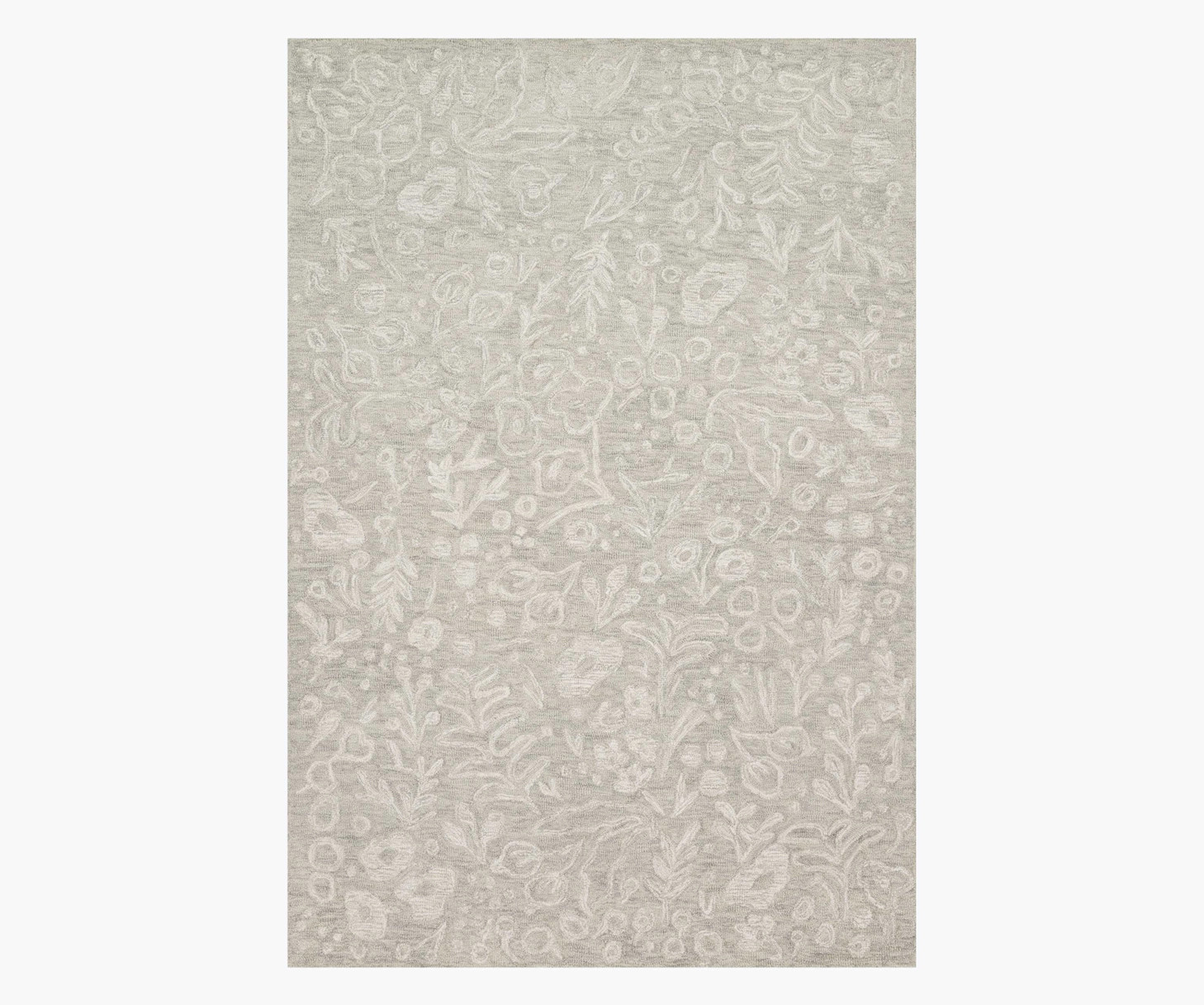 Tapestry Marion Slate Wool-Hooked Rug | Rifle Paper Co.