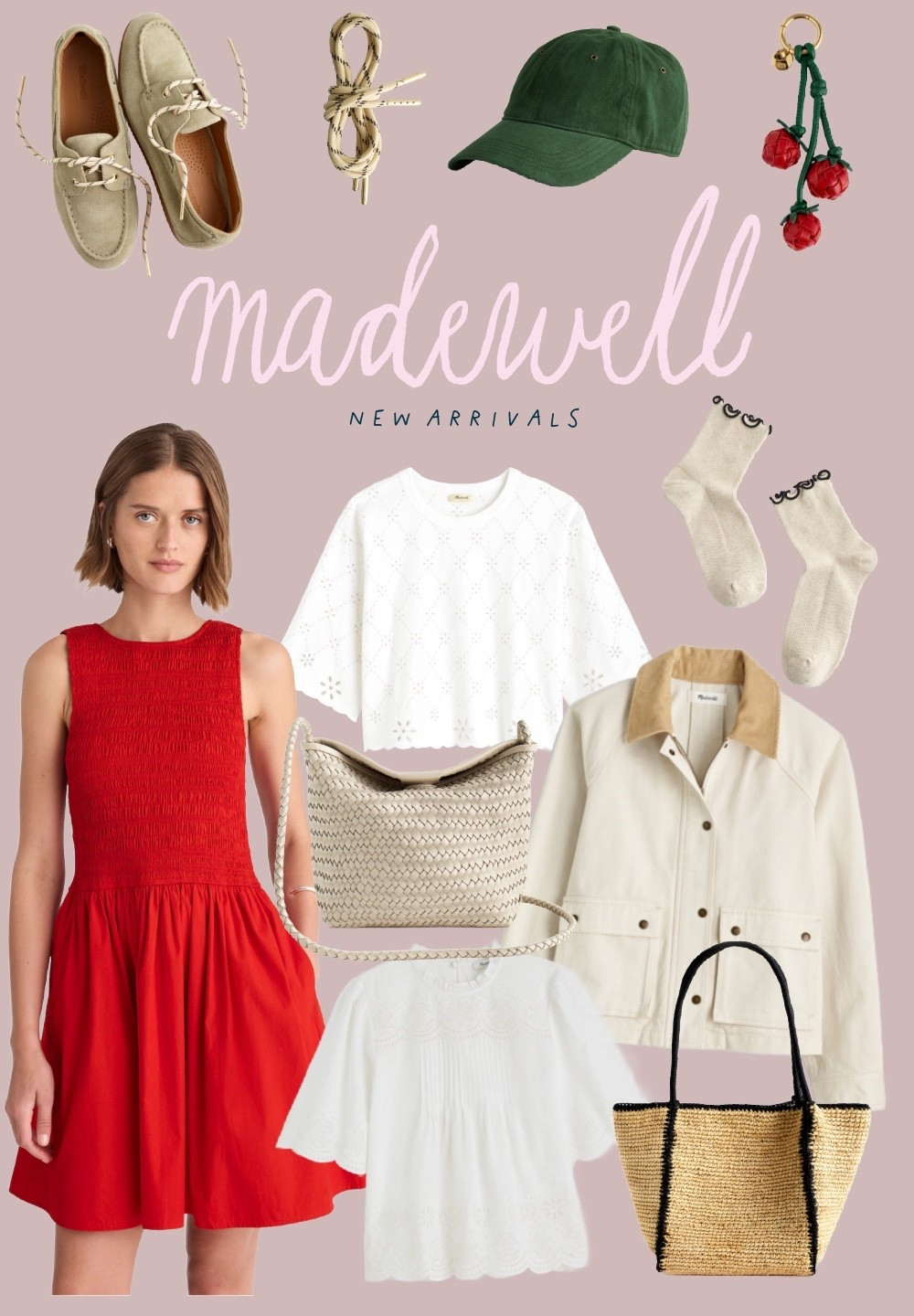 New at Madewell
Red dress 
Neutrals 

#LTKootd #LTKgrwm