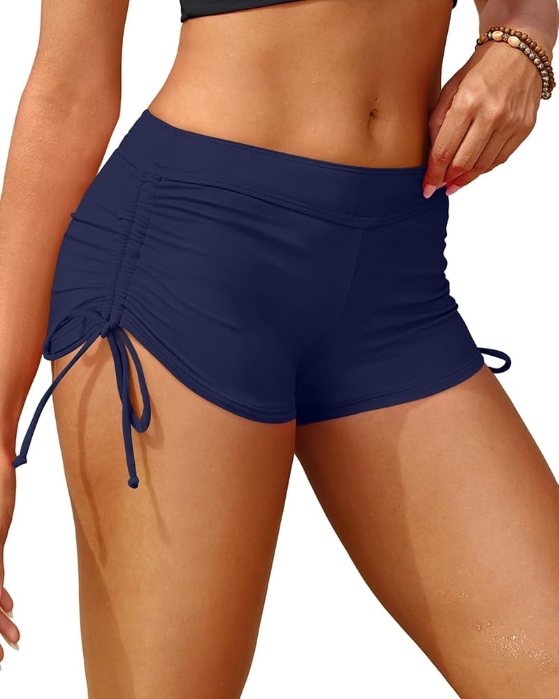 Holipick Women Swim Shorts Tummy Control Swim Bottoms Boyleg Swimsuits Shorts Bathing Suit Bikini... | Amazon (US)