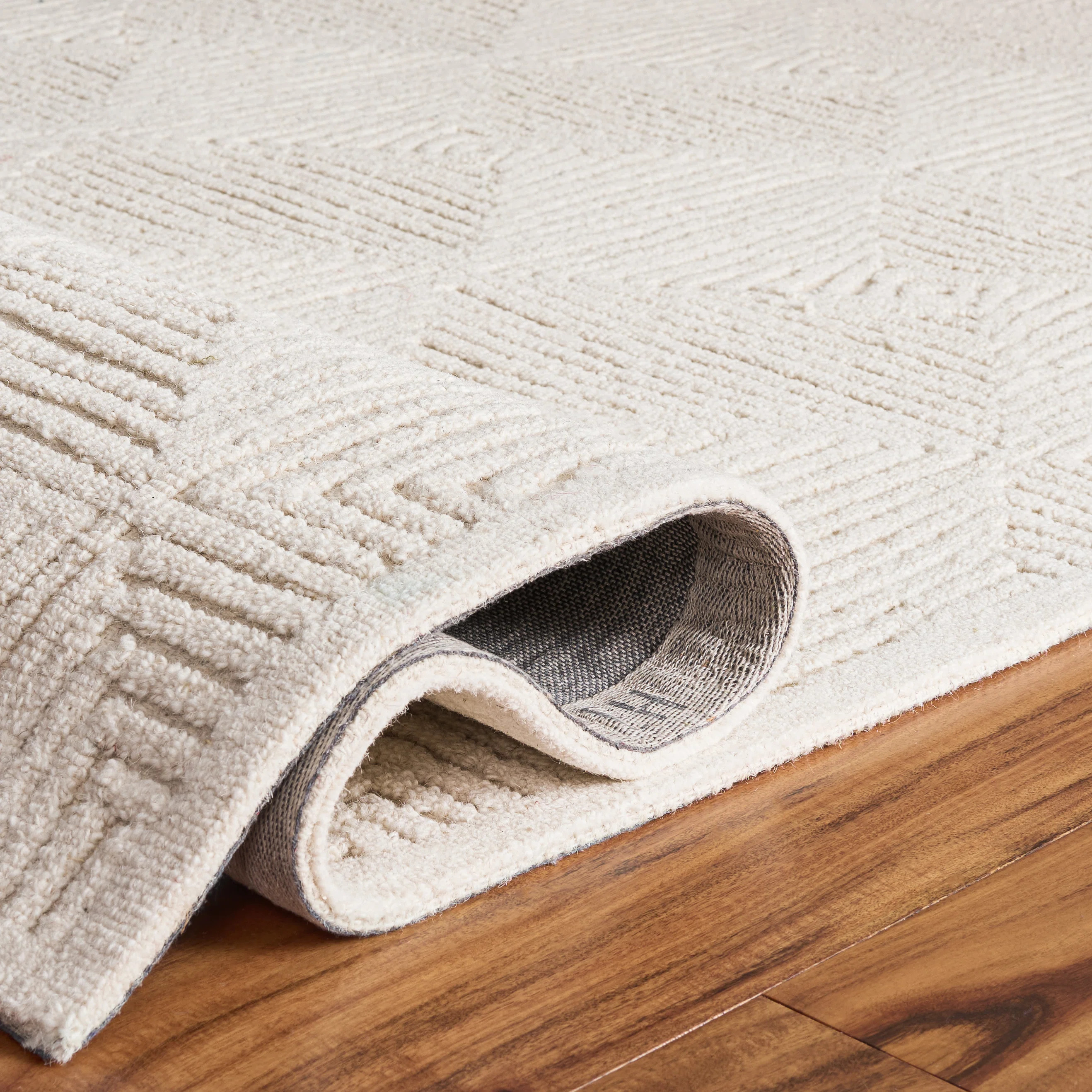 Textural 108 Hand Tufted 80% Wool; 20% Cotton Geometric Shapes Rug | Wayfair North America